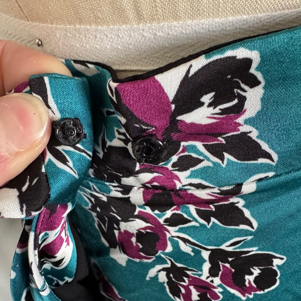 The Kooples | NWT Rock Roses Faux Wrap Mini Skirt Size Small $245 Retail - Picture 9 of 11